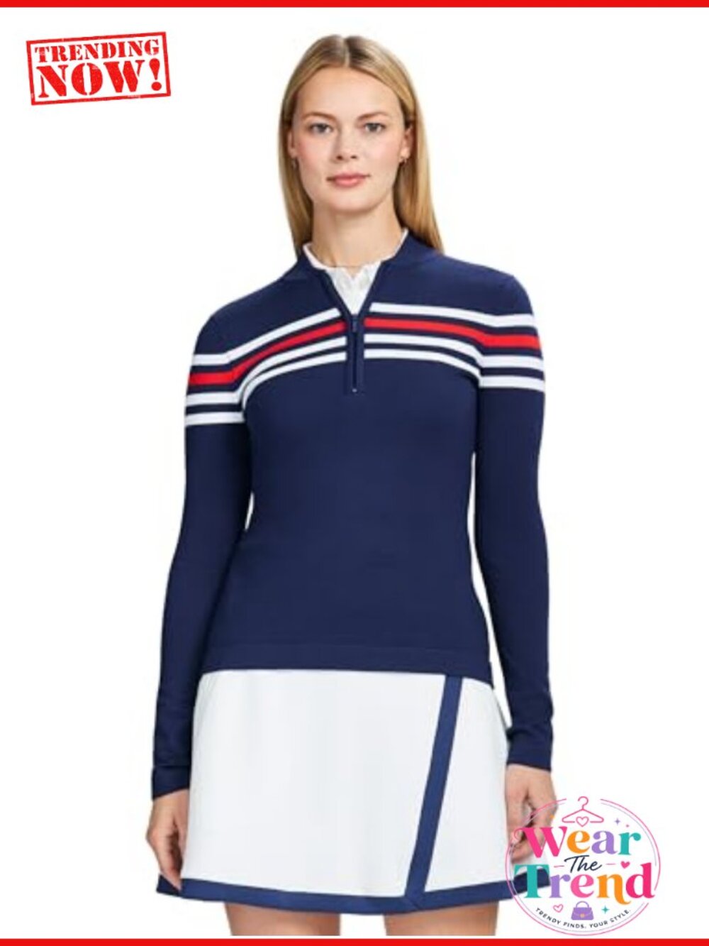 Quarter Zip Pullover Performance Stretch Long Sleeve Golf Running